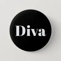 Diva Opera Singer Musician Performer Music Themed Button