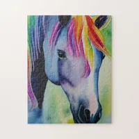 A Horse in Fun Colors Jigsaw Puzzle