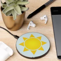Yellow Gradient Sun Wireless Charger