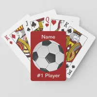 American Soccer or Association Football Poker Cards