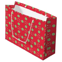 Christmas Holiday Charm Pattern 03 -  Large Gift Bag