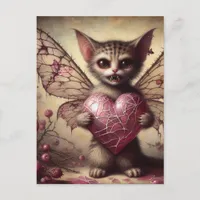 Vampire Cat Fairy Postcard