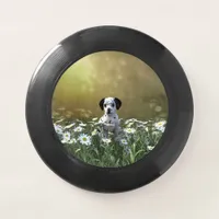 Cute Dalmatian Puppy in Daisies Wham-O Frisbee