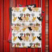 Funny Cartoon Chickens Birthday Wrapping Paper Sheets