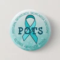 Pots Awareness Month Ribbon Button