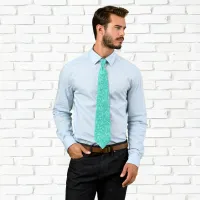 Luxury Sparkly Turquoise Glitter Neck Tie