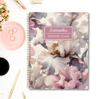 Elegant Pink Floral Wedding Planing Personalized Planner
