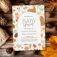 Woodland Arch Baby Shower Invitation