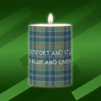 Timeless blue and green Tartan Monogram |