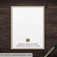 Sophisticated Business Branded Letterhead