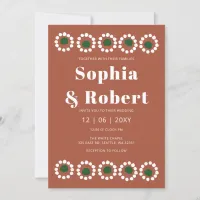 Mexican Fiesta Boho Barro Wedding Invitation