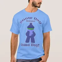 Snow Day Gamer Winter Fun Meeple T-Shirt