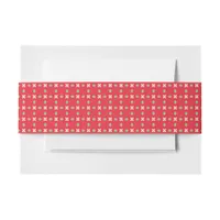 Christmas Holiday Charm Pattern 02 -  Invitation Belly Band