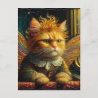 An Annoyed Ginger Kitty Fairy  Postcard