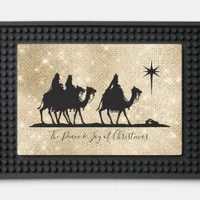 Three Wise Men Silhouette Black/Gold ID424 Bar Mat