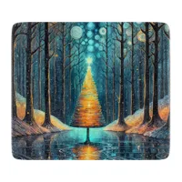 Iridescent Holiday Dream 🎄 Glowing Christmas Tree Cutting Board