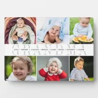 "Grandma" Grandchildren Names 6 Photo Collage Plaque