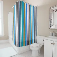 Trendy modern Stripes Shower Curtain