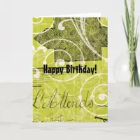 Abstract Digital Art, Birthday Card