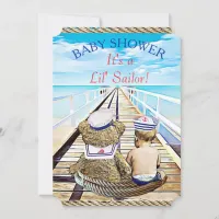 Lil' Sailor Boy's Baby Shower Invitation