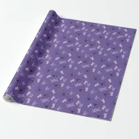 Pretty Pink and Purple Butterflies Wrapping Paper