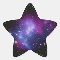 Galaxy Cluster Star Shaped Sticker