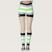 Agender Pride Faux Shorts & Legs  Leggings