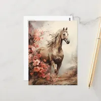 beautiful horse postcard