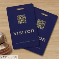 Simple QR Code Visitor Badge