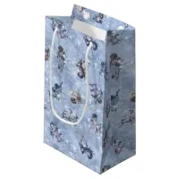 Vintage Angels Glittering Blue ID136 Small Gift Bag