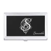 Personalized Monogram Initial Business Card Case