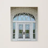 Taylorsville Utah Temple Stained Glass Doors Jigsaw Puzzle