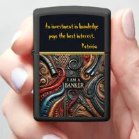 Vivid Art of Banking Identity Zippo Lighter