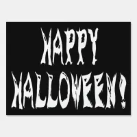 Ghost Halloween Text Sign