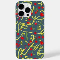 bow and cherry pattern  Case-Mate iPhone 14 pro max case