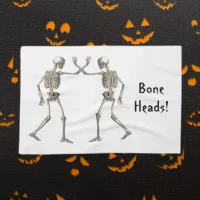 Bone Heads Skeleton Halloween Kitchen Towel