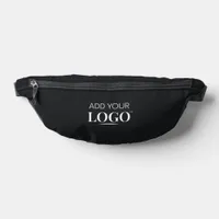 Business Logo Branding Modern Professional Black Fanny Pack