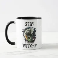 Stay Witchy | Witch and Full Moon Halloween Mug