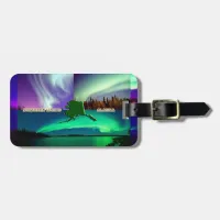 Northern Lights of Alaska Collage Luggage Tag