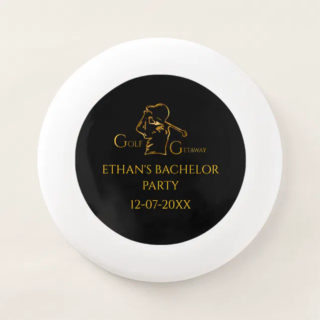 Golfer Bachelor Party - Golf Getaway Luxury Gold Wham-O Frisbee