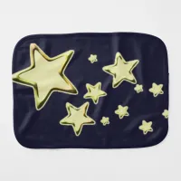 Golden Starburst Baby Burp Cloth