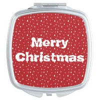 Christmas Trees and Snowflakes Compact Mirror