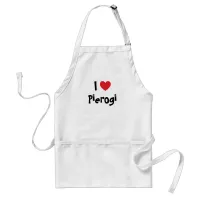 I Love Pierogi Adult Apron