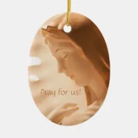 Holy Mary Ceramic Ornament