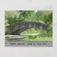 Tenney Park Stone Bridge in Madison, Wisconsin Postcard
