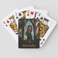 Creepy and Cute Halloween Girl Poker Cards