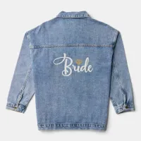 Bride Dimond Bling Wedding Denim Jacket