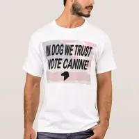 Vote Dog with American Flag T-Shirt