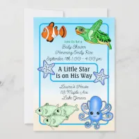 Under the Sea | Baby Sea Creatures Baby Shower Invitation