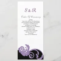 purple Wedding program